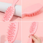 Multipurpose Silicone Scalp Massager Shampoo Brush (1 Pc)