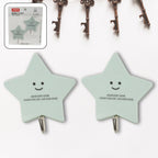 Multipurpose Strong Self-Adhesive Hooks – Heavy Plastic Wall Hooks for Home, Kitchen & Office Use
