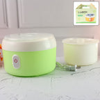 Green Electric Yogurt Maker used in all kinds of household and kitchen places for making yoghurt.