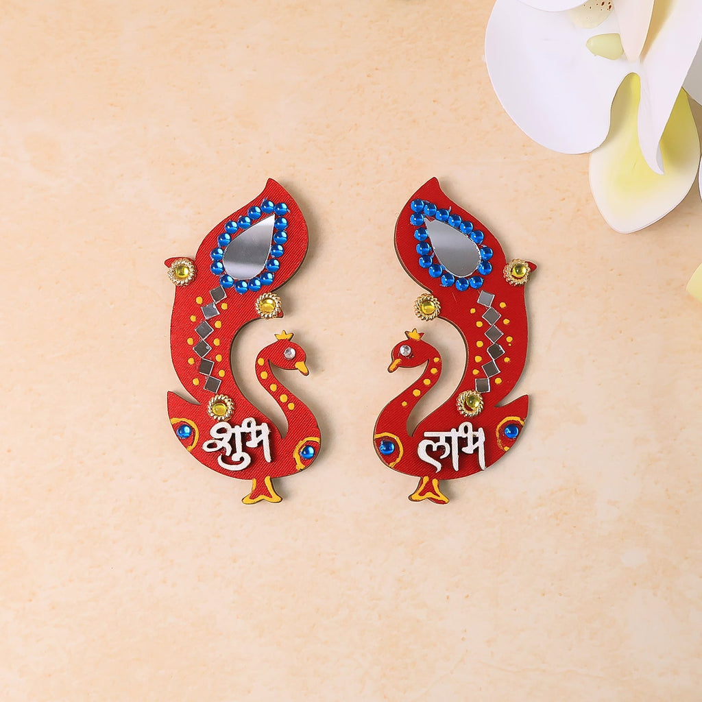 Handcrafted Wooden Shubh Labh