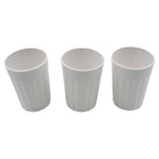 Small Plastic Coffee / Tea Cups Reusable Plastic Cup Mug Lightweight Microwavable Safe Unbreakable Camping Coffee Mugs for Tea Milk Water Juice Tea (3 Pcs Set)