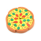 3D Pizza Slices Eraser Set – Fancy & Colorful Stationery for Kids & Gifts (7 slice)