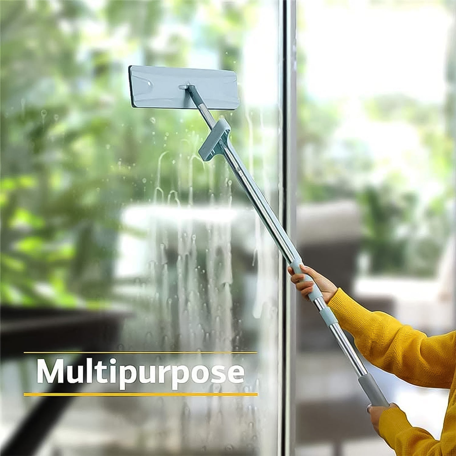 360Degree Rotation Flat Mop Floor Cleaning Microfiber Squeeze Mop Floor Clean.