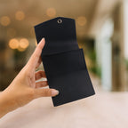 Premium Compact Multi-Card Wallet with Secure Snap Closure