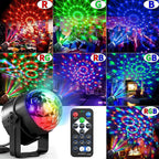 Party Lights, DJ Stage Light Disco Ball Light USB Charging Party Stage Lamp Party Light for Home Bar Car Wedding Holiday Party, Party Gift Kids Birthday