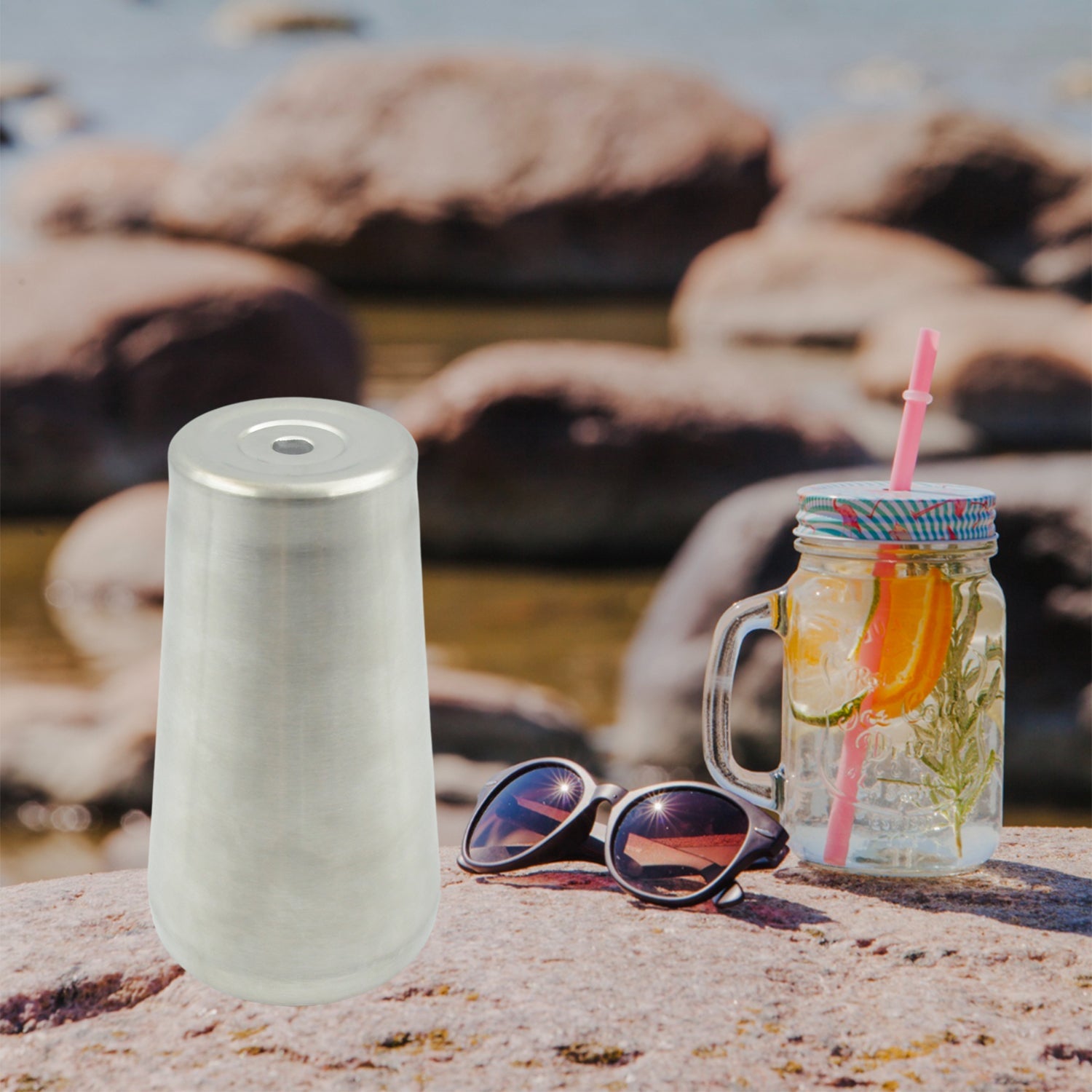 Stainless Steel Vacuum Insulated Travel Mug – Unbreakable Reusable Drinking Glass for Home & Office, Tumbler (1 Pc)