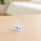 Self-Adhesive Transparent Wall with Spring-Loaded Anti-Slip Clip (1 Pc)