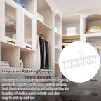 Rotatable Tank Top Hanger – Space Saving Closet Organizer for Dorms & Apartments (12-Hook)
