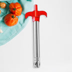 Long stainless steel gas lighter for reliable kitchen ignition and enhanced safety.