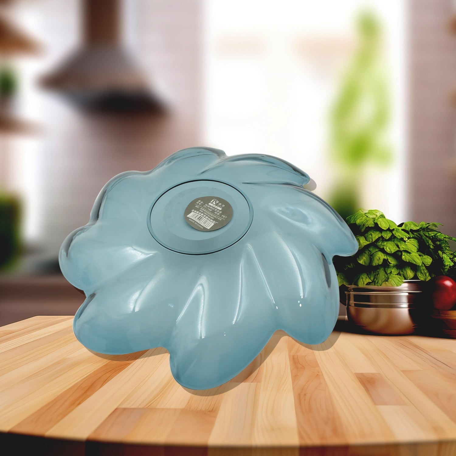 Flower Shape Kids Plastic Plate - Multipurpose for Dinner, Snacks & Party Supplies (1pc)