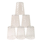 Apex Pyramid Design Unbreakable Plastic Glass – 300 ML
