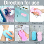 Ultra Soft Exfoliating Sponge | Dead Skin Remover Sponge For Body | Face Scrubber for Women and Men