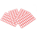 Multipurpose Blank Label Sticker Sheets Red Border Self-Adhesive Writable Stickers for Bottles (50 Sheet)