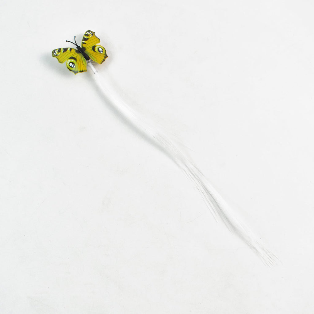 LED Butterfly Hair Braid Clip (Mix Color, 1 Pc)