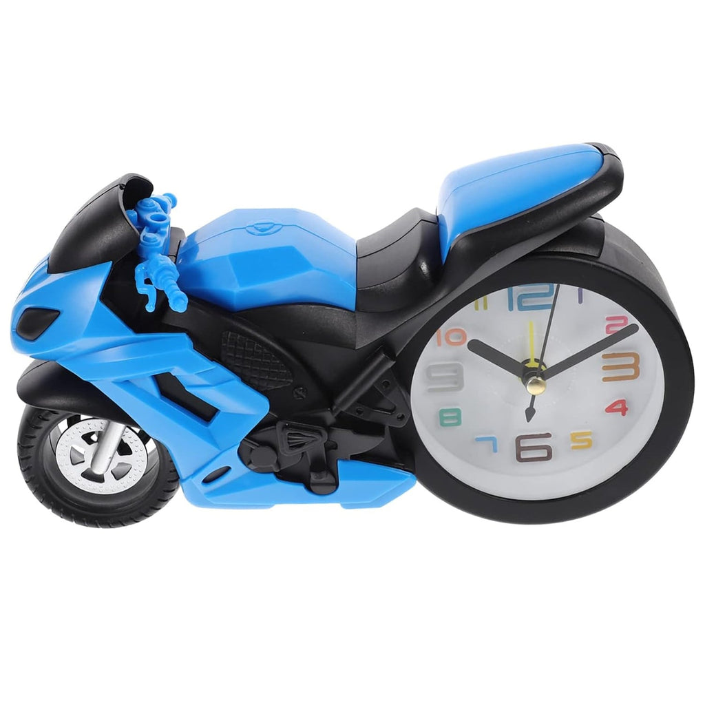 Retro Motorcycle Alarm Clock – Novelty Bike Engine Style Desk Clock
