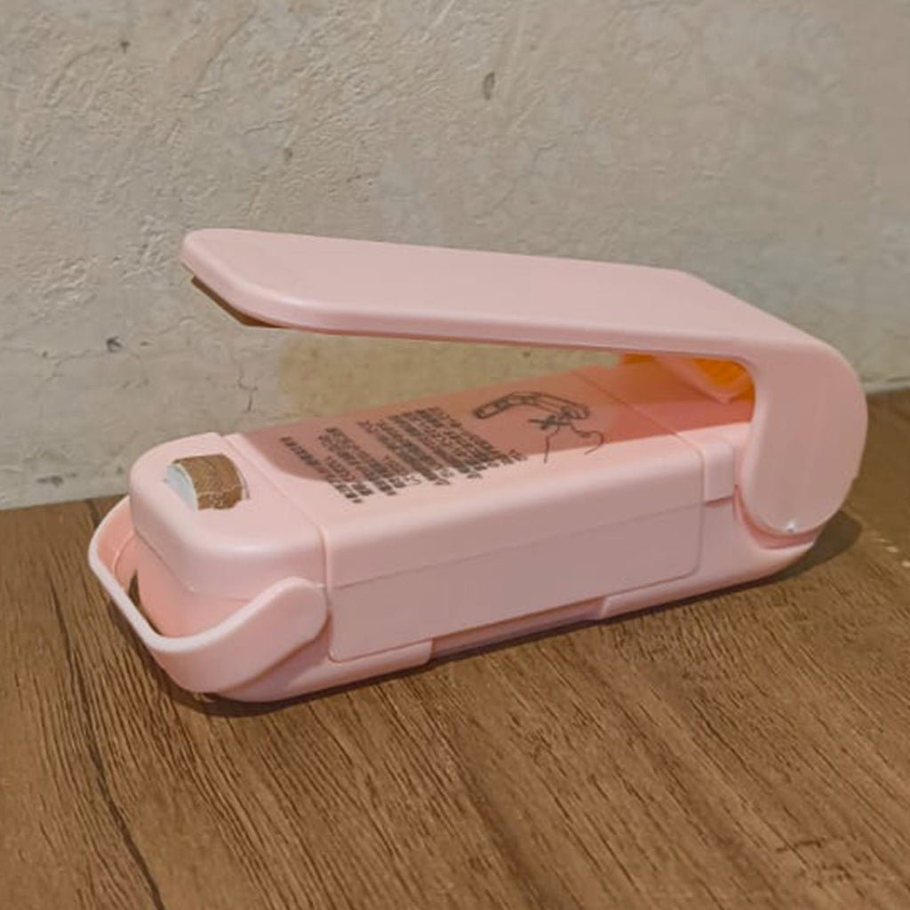 Mini Plastic Bag Sealer – Portable Heat Sealing Machine, Battery Operated (1 Pc / Mix Design)