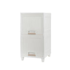Multipurpose Storage Cabinet, Storage Solutions plastic drawers || Multi Layer Wardrobe Storage Drawers || Foldable Multipurpose Drawer Units For Kitchen, Bathroom, Bedroom, Cloth (2 Layer)