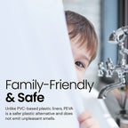 Waterproof Anti-Mildew Frosted Shower Curtain (Standard Fit / 51×79 Inch)