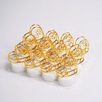 12Pc Multicolor Heart Candles Set