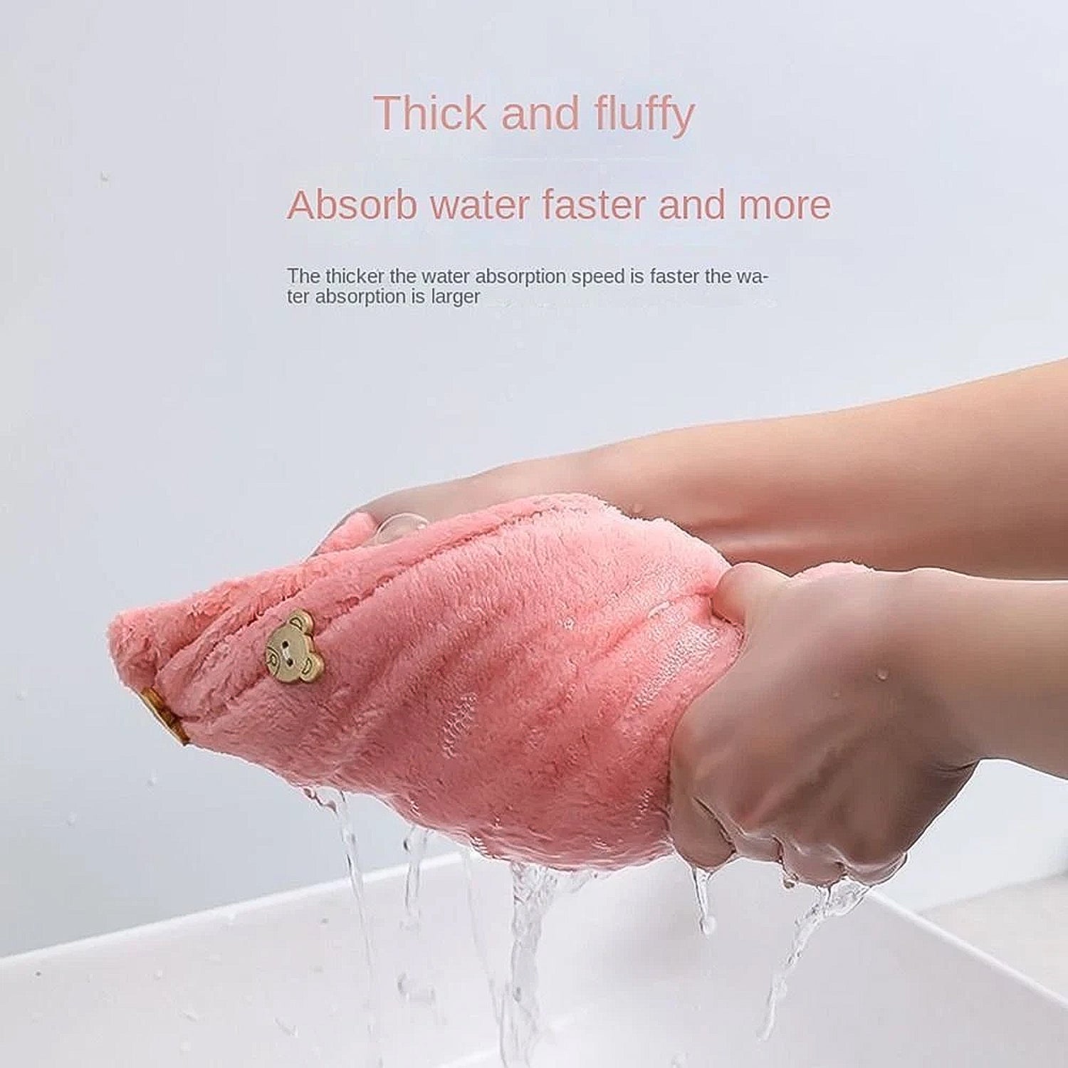 Hair Drying Magic Hair Cap Towel Wrap for Women Bath Towels (1 / Mix Design) Hair accessories