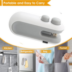 Mini Bag Sealer, 2 in 1 Seal & Cutter Heat Sealers