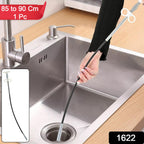 Drain Block Remover Cleaning Tool for Pipes, Clogged Drains ( 85 To 90 Cm / 1 Pc)
