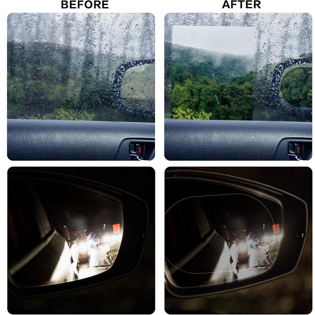 Anti-Fog & Anti-Scratch Rearview Car Mirror Film – HD Clear Protective Sticker for Safe Driving (1 Pc)