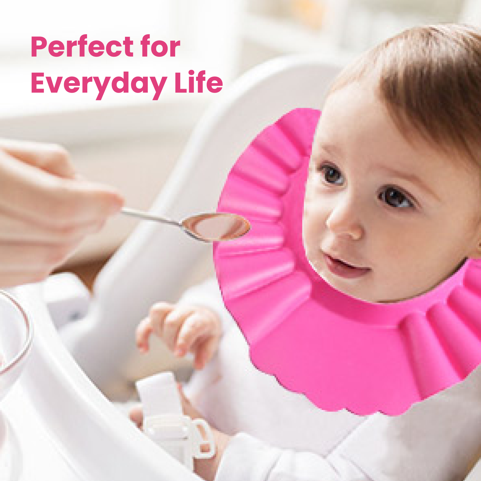 Soft Adjustable Baby Shower Cap – Splash-Proof Eye & Ear Protection for Bath Time