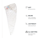 Premium Soft Microfiber Hair Drying Towel Wrap with Button (1 Pc)