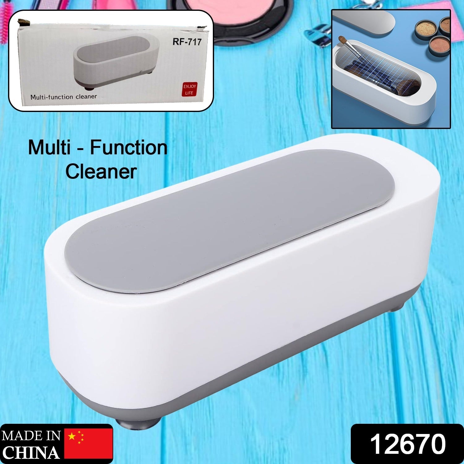 Ultrasonic Jewellery Cleaner – Portable High-Frequency Cleaning Machine (Battery Not Included)