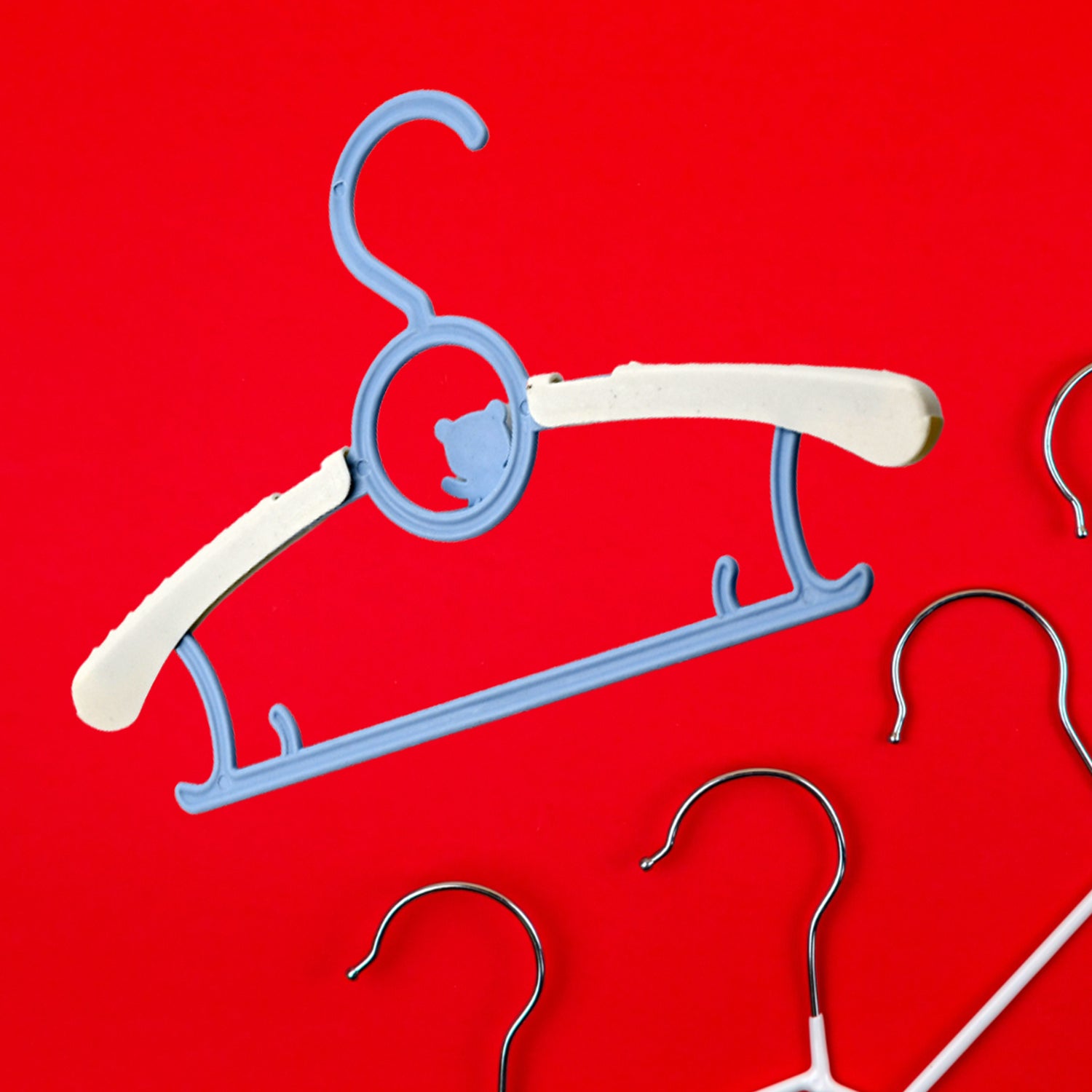 Large Adjustable Plastic Dress Hangers – Space-Saving & Lightweight (5 Pc)