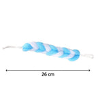 Long shower pouf, provides gentle exfoliation, set of 6.
