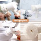 5in1 Home Kitchen Electric Cleaning Brush, Electric Spin Scrubber