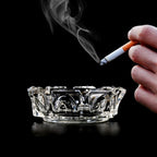 Sanford round ashtray for cigar or cigarette.