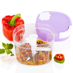 Chopper and slicer with a durable design and easy-to-use handle