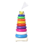 Stacking rings set for children with teddy bear shapes