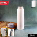 Creative Wheat Glass Water Bottle with Phone Holder (380ml, 80 Pc MOQ)