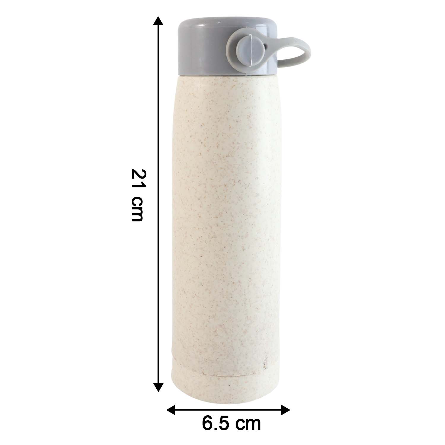 Creative Wheat Glass Water Bottle with Phone Holder (380ml, 80 Pc MOQ)