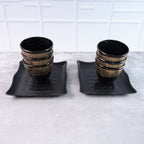 2 Bowl & 6 Glass Snake Set ( 8 Pc Set )