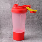 Supermom  Plastic Premium Booster Gym Shaker Bottle with Mixing Ball (550ml / 1 Pc)