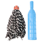 Plastic Mop Refill with Handle Grip – Durable Cotton Yarn Floor Cleaning Mop Head for Household and Commercial Use