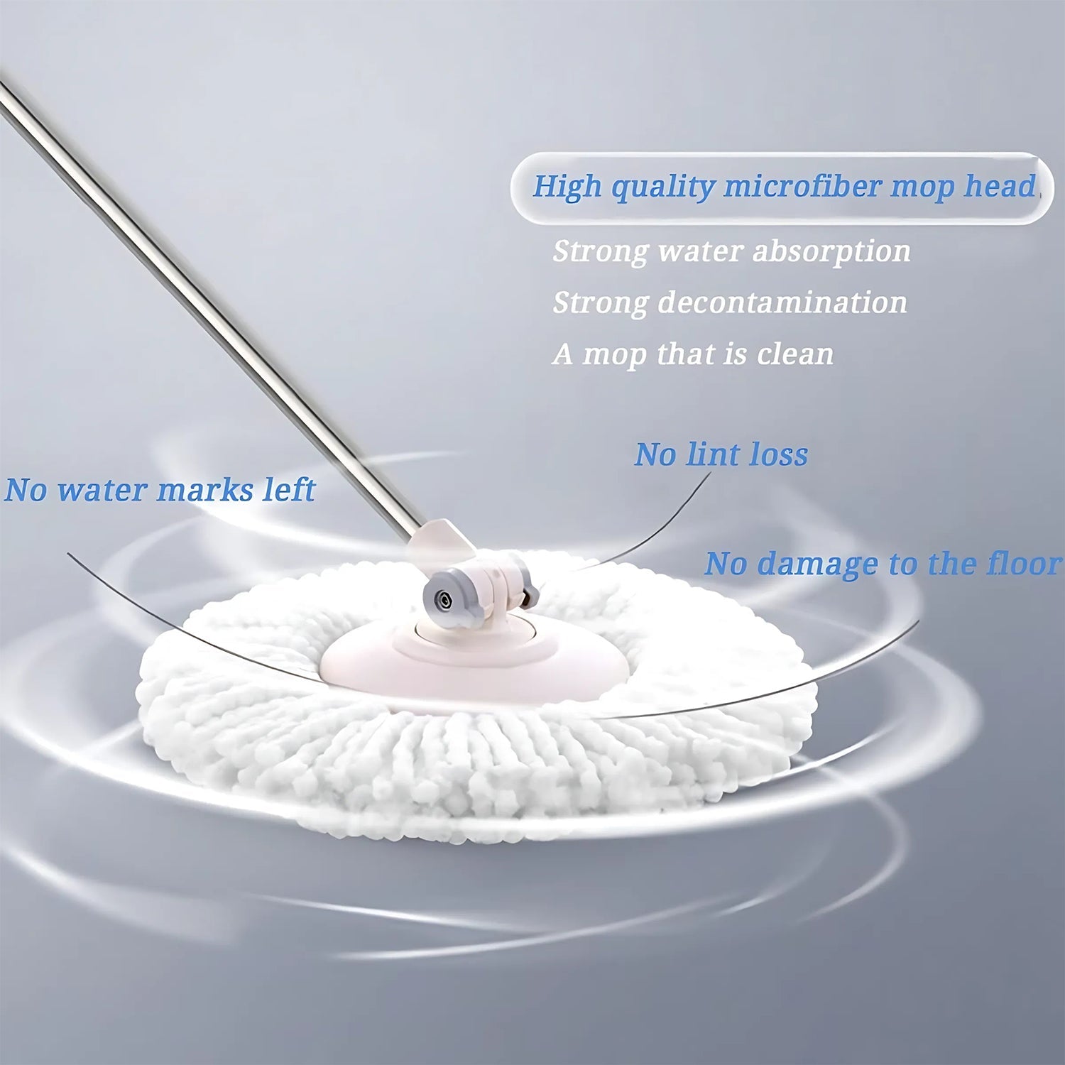 Microfiber Spin Mop Refill Head 360° Rotating Mop (5 Pc)