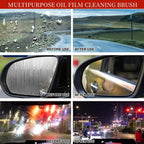 2-in-1 Car Oil Film Cleaning Brush