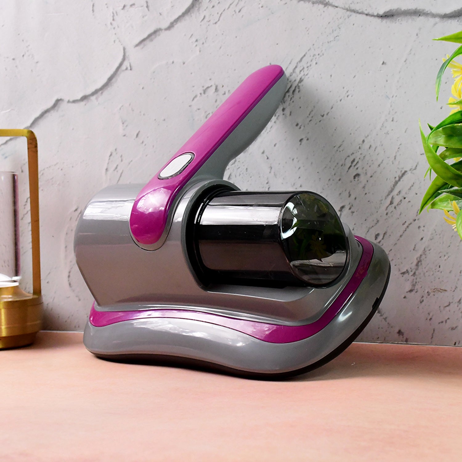 Powerful Suction Portable Handheld Vacuum Cleaner - Low Noise Vacuum Cleaner for Bed - Cordless Vacuum Cleaner for Car Seat Crevices Pillows, Mattresses, Sofas Wireless Anti Dust and Mite Cleaner