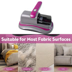 Powerful Suction Portable Handheld Vacuum Cleaner - Low Noise Vacuum Cleaner for Bed - Cordless Vacuum Cleaner for Car Seat Crevices Pillows, Mattresses, Sofas Wireless Anti Dust and Mite Cleaner