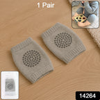 Soft Light Grey Toddler Woolen Knee Warmers