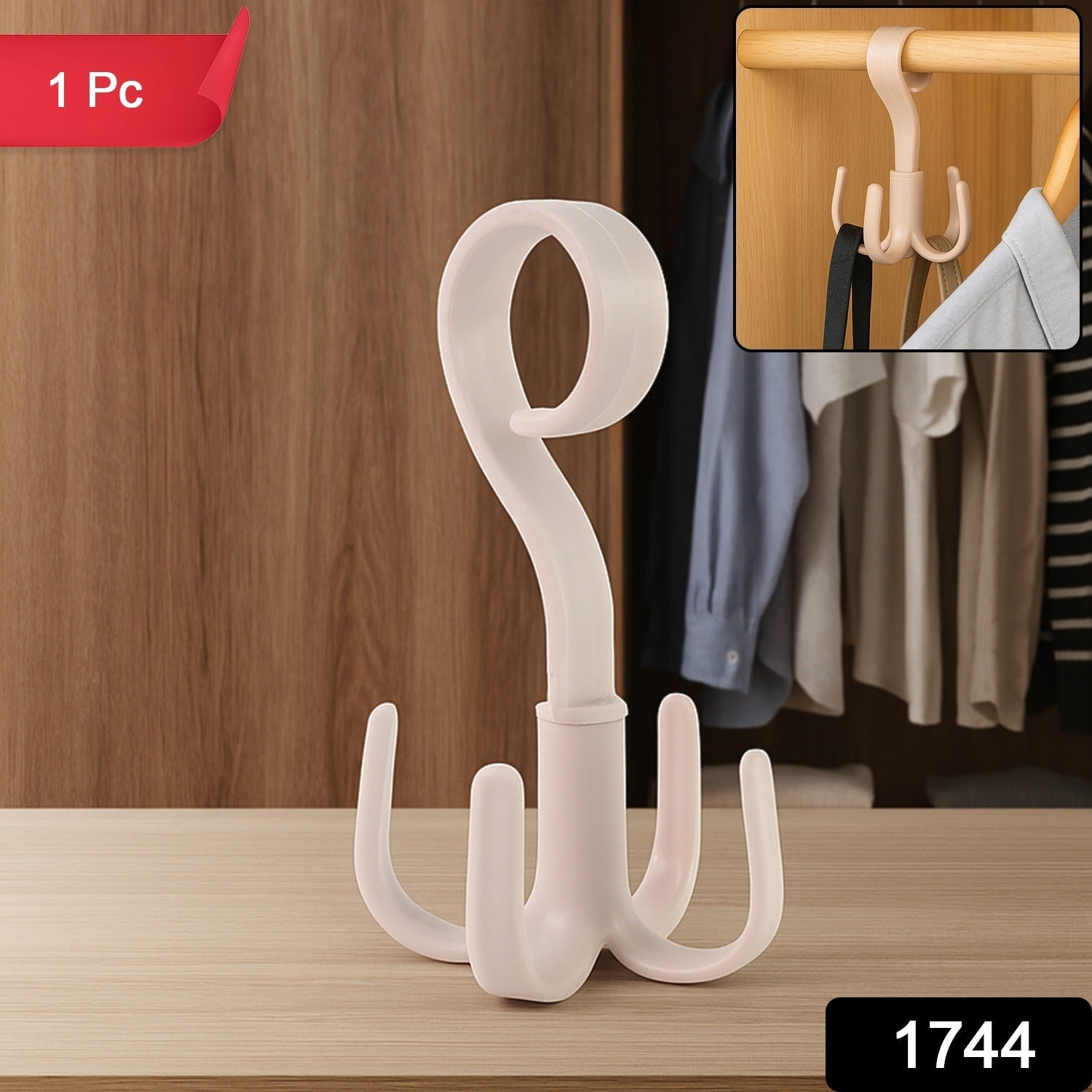 Strong Adhesive 360° Rotating Utility Hook