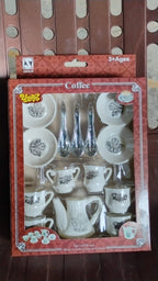 Tickles Tea toy Set | Coffee Kitchen Plastic Set Toy for Kids, Boys & Girls (14 Pcs / Mix Size & Design)