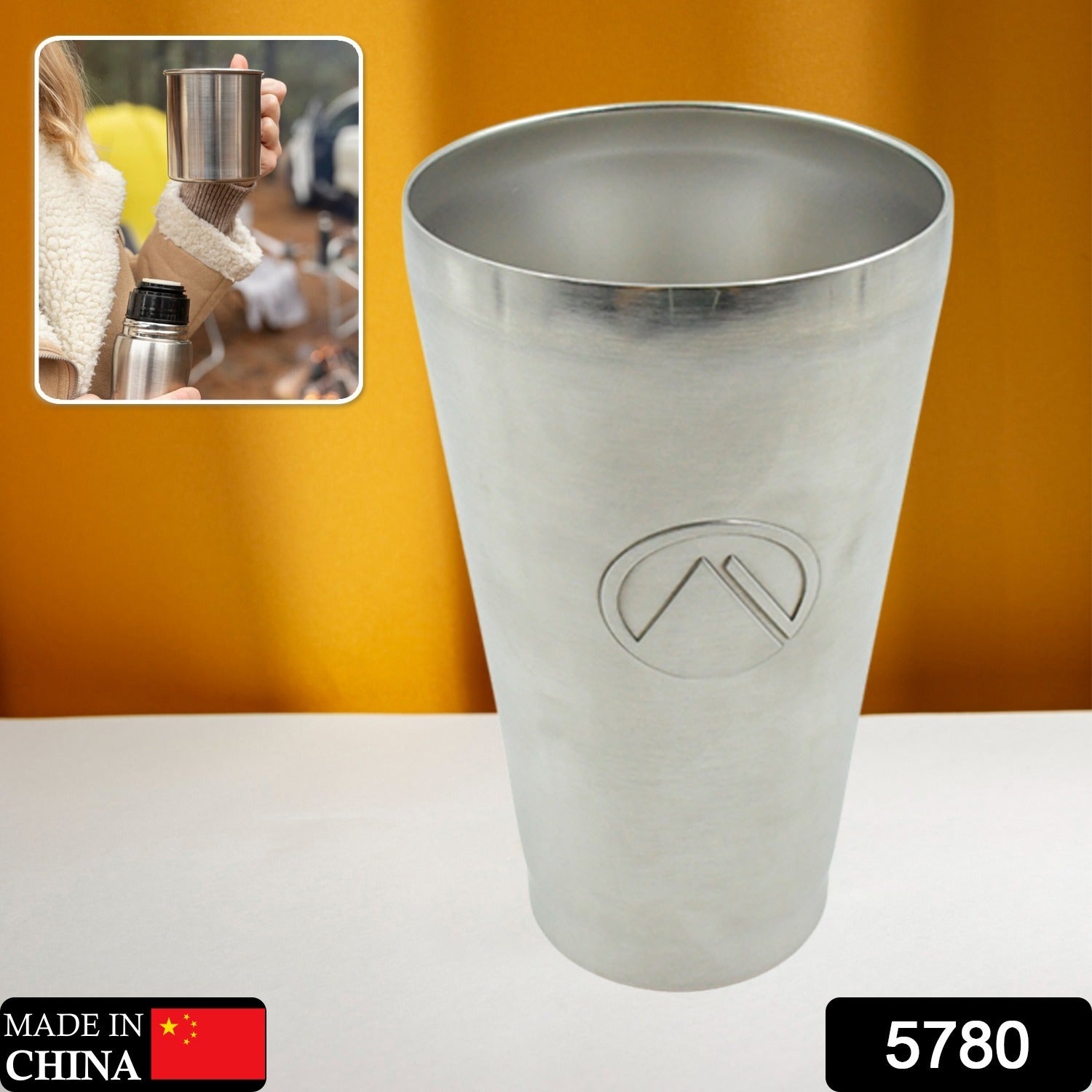 Stainless Steel Vacuum Insulated Travel Mug – Unbreakable Reusable Drinking Glass for Home & Office, Tumbler (1 Pc)