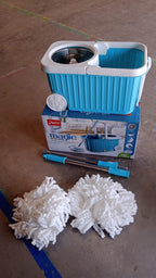 Apex Magic 360° Spin Mop Cleaning System with Stainless Steel Spinner